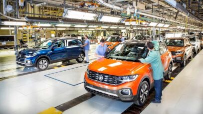 Fábrica Volkswagen que produz o T-Cross, localizada em São José dos Pinhais
