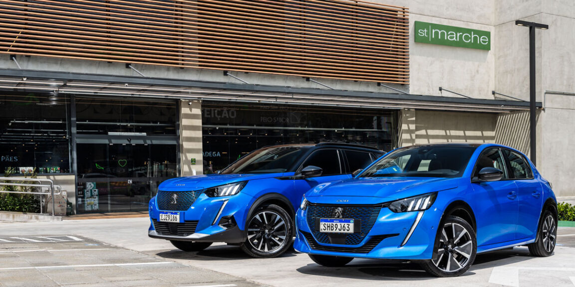 Carros elétricos Peugeot por compartilhamento