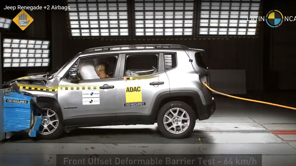 Latin NCAP: Jeep Renegade, que recebeu 1 estrela em crash test, não é mais vendido