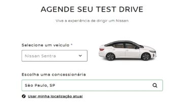 Nissan disponibiliza sistema online de agendamento de test drive