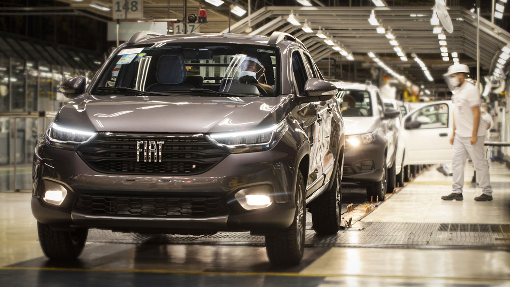 Fábrica da Stellantis (Antiga Fiat) localizada no Polo Automotivo de Betim, em Minas Gerais.