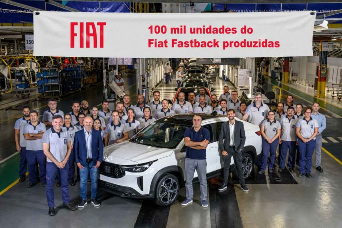 Fiat Fastback ultrapassa 100 mil unidades produzidas no Brasil