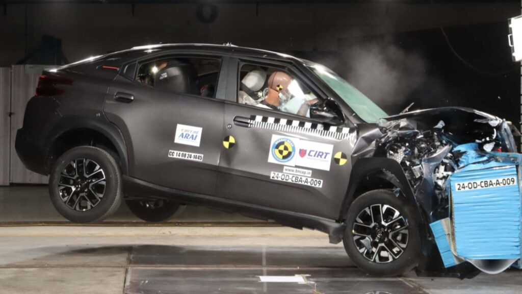 Citroën Basalt Crash test Indiano