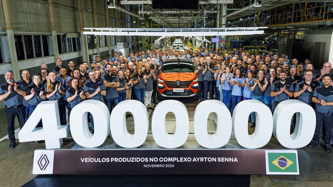 Renault atinge 4 milhões de veículos produzidos no Brasil